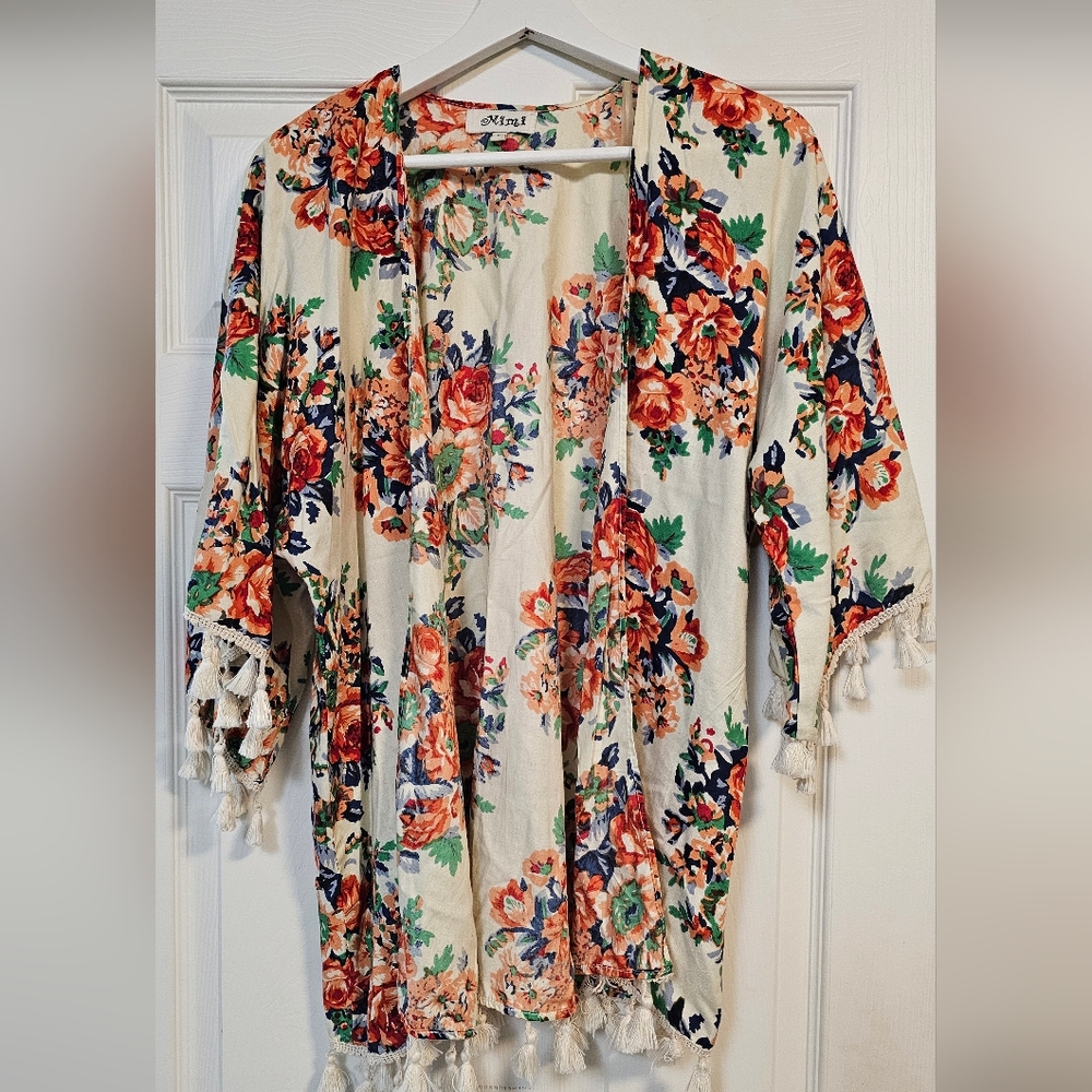 Floral Cover Up Or Swimsuit Cover